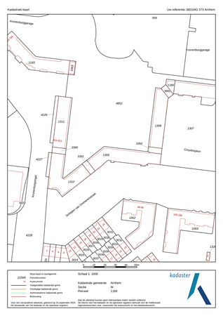 Schepen Van Ommerenstraat 373, 6831 MG Arnhem - kadaster