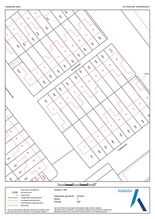 Eeshofstraat 8, 6825 BV Arnhem - kadaster