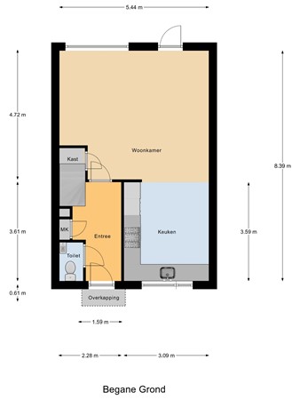 Valkenburgstraat 12, 6845 HX Arnhem - Begane grond