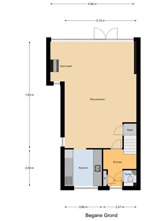 Darwinstraat 16, 6836 JH Arnhem - Begane grond