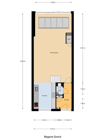 Mahatma Gandhiweg 63, 6836 LK Arnhem - Begane grond