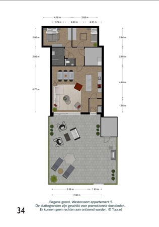 Vrouwenslag 61, 6931 WP Westervoort - Begane grond