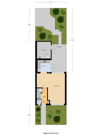 Hunenborgstraat 16, 6825 BT Arnhem - Begane grond tuin