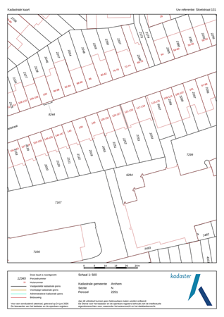 Sloetstraat 131, 6821 CR Arnhem - kadaster
