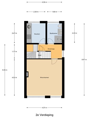De Rijpstraat 26, 6828 ZL Arnhem - Tweede verdieping