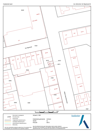 De Rijpstraat 26, 6828 ZL Arnhem - kadaster