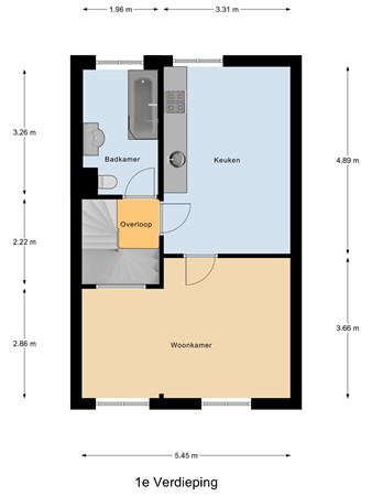 Marten van Rossemstraat 15, 6821 BA Arnhem - Eerste verdieping