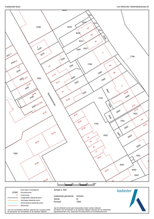 Molenbeekstraat 23, 6824 AV Arnhem - kadaster