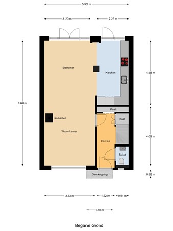 Wethouder Winterinkstraat 56, 6991 BL Rheden - Begane grond