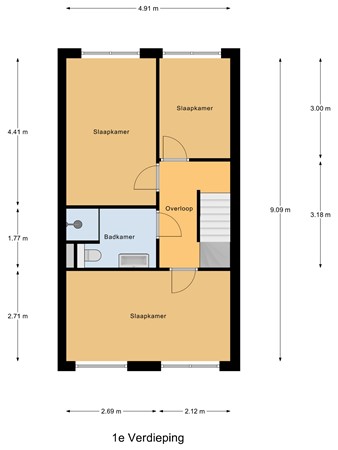 Helmondstraat 8, 6843 SG Arnhem - Eerste verdieping