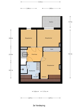 Agnietenstraat 53, 6822 JL Arnhem - Tweede verdieping