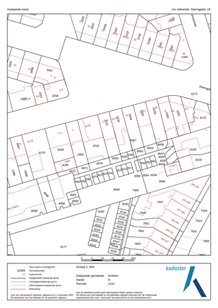 Staringplein 18, 6821 DS Arnhem - kadaster