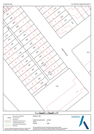 Magerhorststraat 24, 6825 DL Arnhem - kadaster