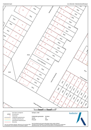 Mahatma Gandhiweg 11, 6836 LJ Arnhem - kadaster