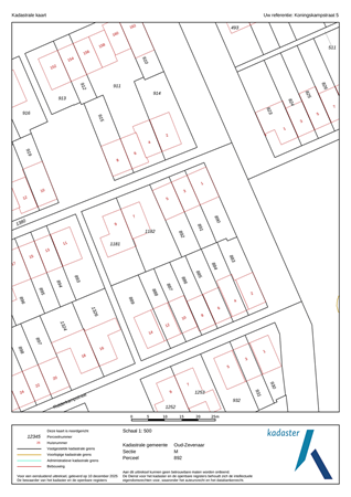Koningskampstraat 5, 6905 TK Zevenaar - kadaster