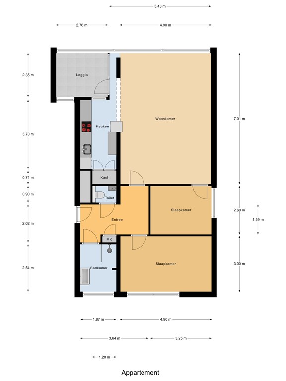 mediumsize floorplan