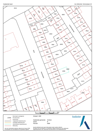 Hemonylaan 10, 6822 KE Arnhem - kadaster