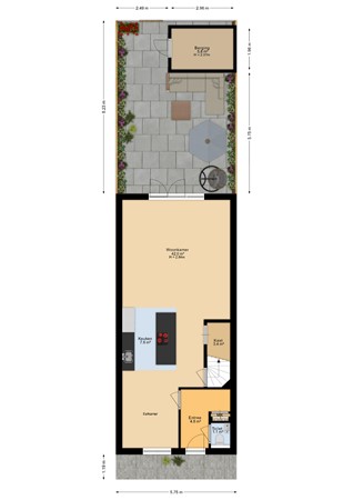 Daphnestraat 9, 6846 XN Arnhem - Begane grond met tuin