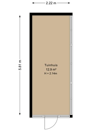 Albert van Dalsumlaan 97, 6836 MX Arnhem - Tuinhuis