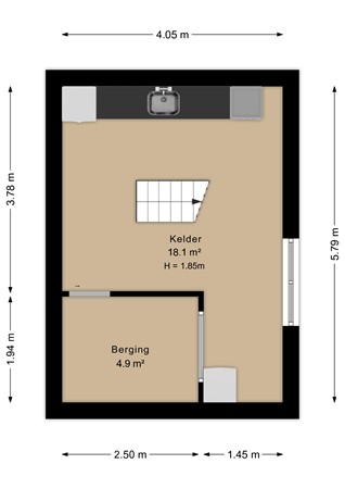 Oude Velperweg 4, 6824 HD Arnhem - Kelder