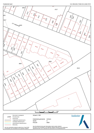 Onder de Linden 53E, 6822 KH Arnhem - kadaster
