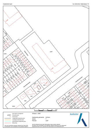 Matenalaan 73, 6825 DR Arnhem - kadaster