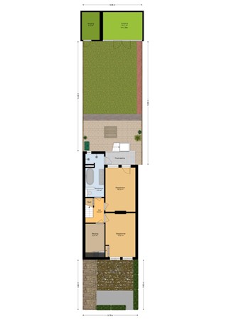 Zuidelijke Parallelweg 14, 6812 BN Arnhem - Plattegrond-tuin