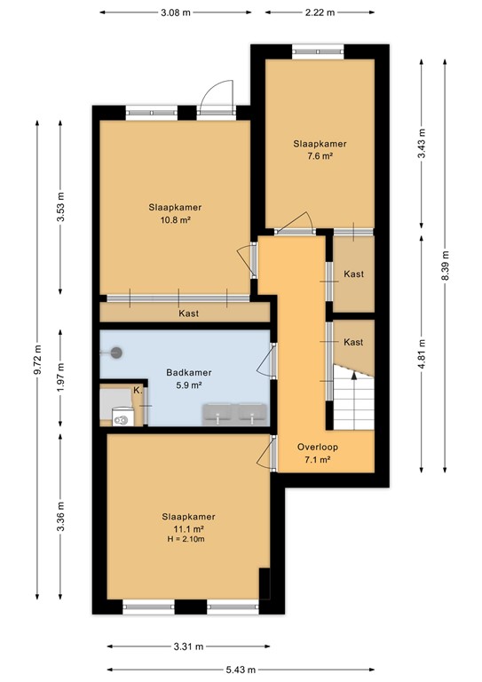 mediumsize floorplan