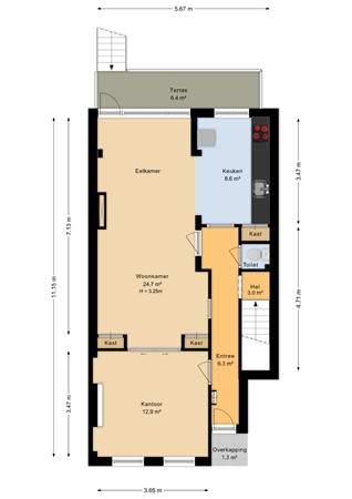 Alexanderstraat 96, 6812 BH Arnhem - Begane grond