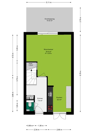 Brunelsingel 50, 6841 KB Arnhem - Begane grond