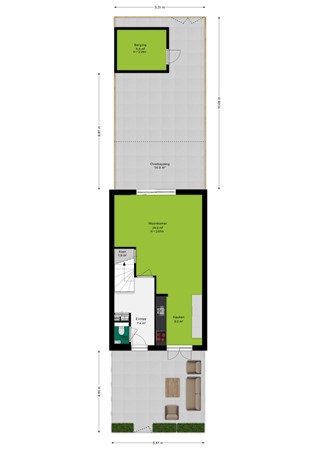Brunelsingel 50, 6841 KB Arnhem - Begane grond-tuin