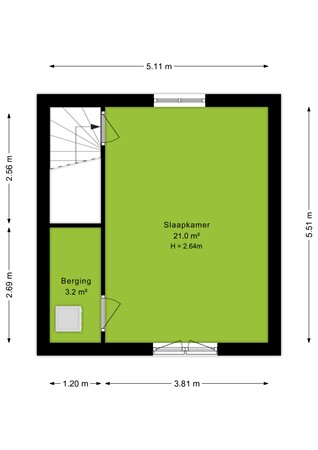 Brunelsingel 50, 6841 KB Arnhem - Tweede verdieping