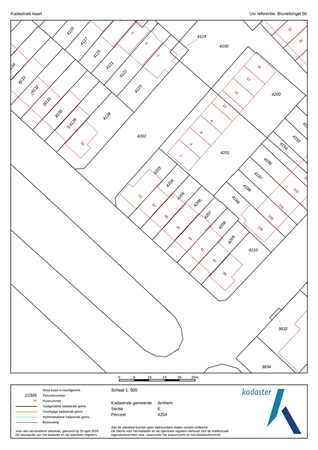 Brunelsingel 50, 6841 KB Arnhem - kadaster