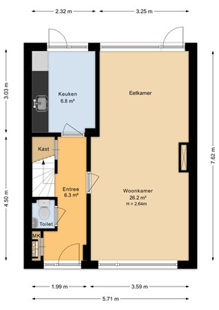 Magerhorststraat 22, 6825 DL Arnhem - Begane grond