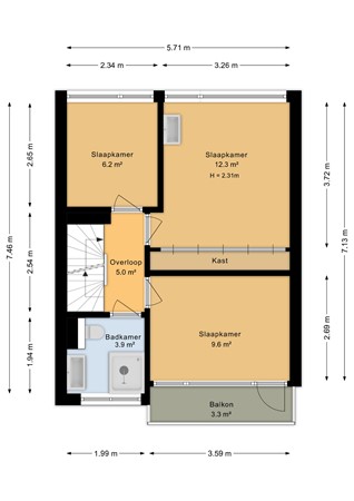 Magerhorststraat 22, 6825 DL Arnhem - Eerste verdieping