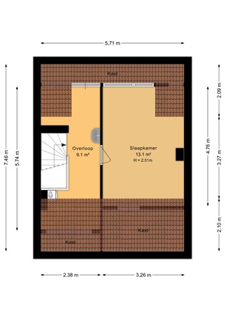 Magerhorststraat 22, 6825 DL Arnhem - Tweede verdieping