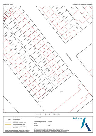 Magerhorststraat 22, 6825 DL Arnhem - kadaster
