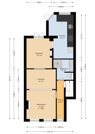 Sloetstraat 110, 6821 CZ Arnhem - Begane grond