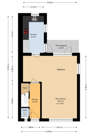 Van Schaikstraat 31, 6921 BK Duiven - Begane grond