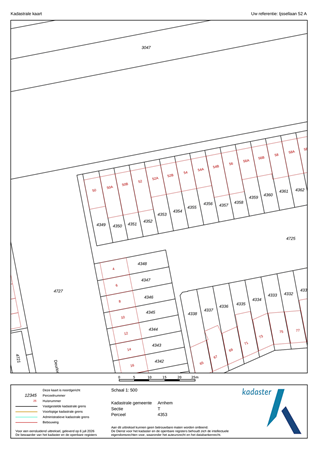IJssellaan 52A, 6826 DR Arnhem - kadaster