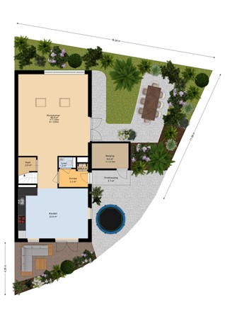 Dijkkruin 13, 6846 RP Arnhem - Begane grond-tuin