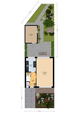 De Moorstraat 14, 6826 NV Arnhem - Begane grond-tuin