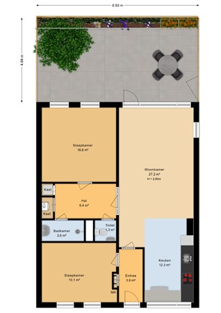 Orionsingel 206, 6832 GK Arnhem - Begane grond- tuin