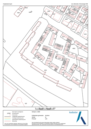 Orionsingel 206, 6832 GK Arnhem - kadaster