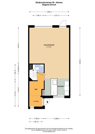 Floorplan - Strijkmolenstraat, 1333 EN Almere