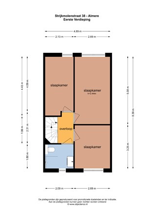 Floorplan - Strijkmolenstraat, 1333 EN Almere