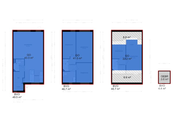 Floorplan - Strijkmolenstraat, 1333 EN Almere