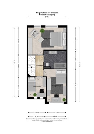 Floorplan - Shipovalaan 27, 3545 DC Utrecht