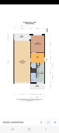 Floorplan - Moezeldreef 235, 3561 GC Utrecht