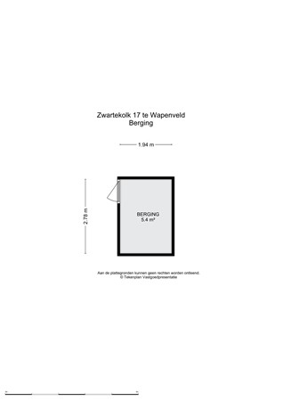 Floorplan - Boskolk 3, 8191 TL Wapenveld